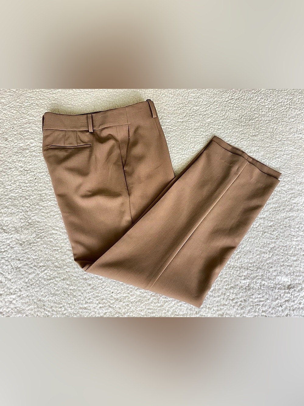 Talbots Southampton Pants 8 Camel Straight Leg Quiet Luxury Old Money